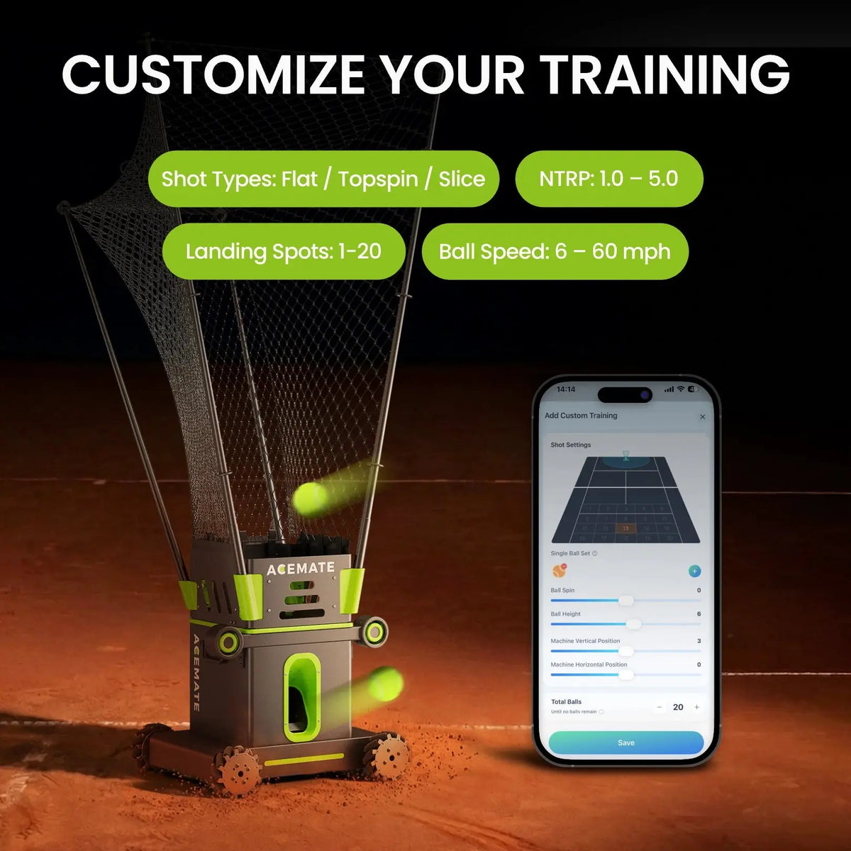 Acemate Tennis Robot S10