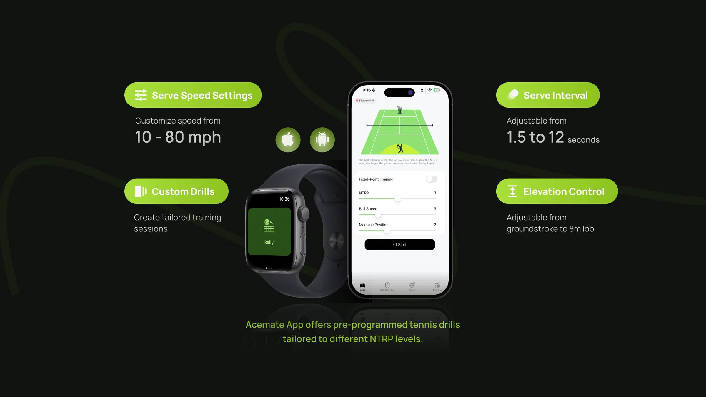 Acemate Tennis Robot