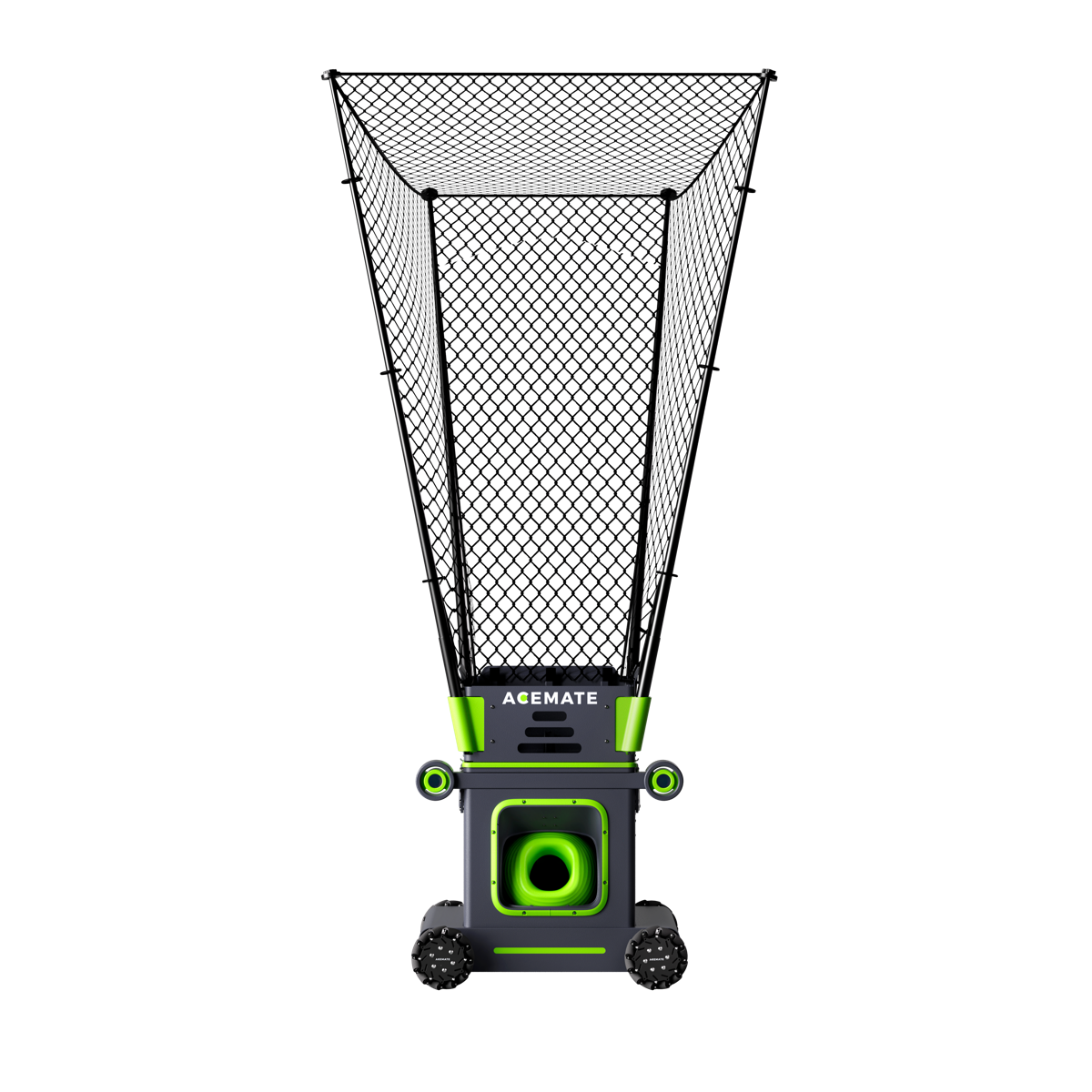 Acemate S10 Pro, front view with its catching net and wheels